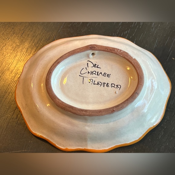 Del carmen Talavera Dipinto Amano Trinket Dish Tray Colorful. - Picture 7 of 7